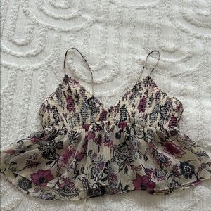 Zara Floral Crop Top